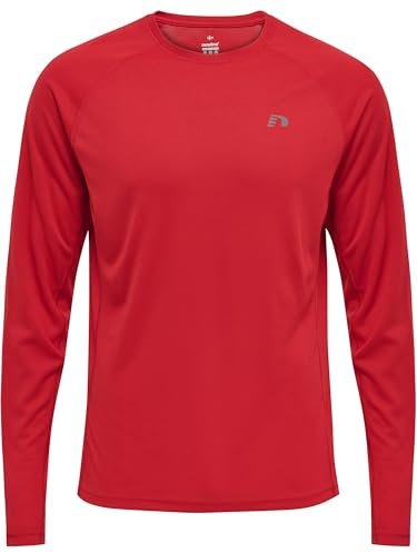 Newline Herren Mens Core Running L/S T-Shirt, Tango Red, M EU