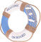 Shiwaki Durchmesser 30cm Blau Nautischer Rettungsring Nautischer dekorativer Rettungsring Nautischer Rettungsring Ring Wandtürbeh nge Dekor (Fisch)