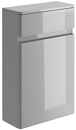 The Bath People Newbold Bathroom Cool Grey Gloss WC Back To Wall Unit Toilet- Excludes Cistern