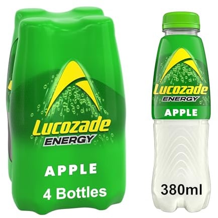 Lucozade Energy Apple 380ml (Pack of 4)