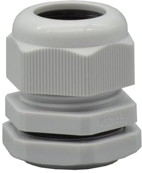 O4L - Outlet4Life IP67 Kabelverschraubung 3 Stück, wasserdicht mit Gegenmutter, metrisch M32 x 1,5 für 14-21mm Kabeldurchmesser, grau