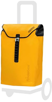 Andersen Einkaufstrolley Ersatztasche - 49 Liter - extra Innenfach - wasserdicht - Reflektoren - faltbar - Ortlieb gelb
