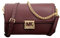Michael Kors Sonia Leder Medium Gold Kette Umhängetasche Crossbody Merlot, Merlot, NS, Umhängetasche