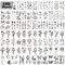 LEADTEAM 100 Blätter Fake Tattoos, Temporäre Tattoos Klebetattoos Erwachsene 3D Wasserdicht Tattoo, Mädchen Arm Tattoo Aufkleber Tatoos Aufkleben Frauen