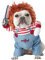 LATRAT Hundekostüm Weihnachtsfeier Hundebekleidung, Hundekleidung Lustig Gruselig Gorror Katzen Pet Kostüm für Dackel Hunter Französische Bulldogge Cosplay Events Kostüm
