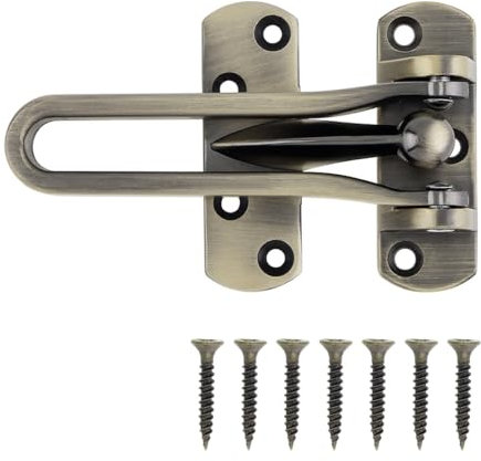 HOJLKLD Schwingbar-Türschloss, Haus-Sicherheits-Türschutz, Haustürschlösser für Kinder, Zuhause, Hotel, Wohnung (Bronze)