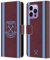 Head Case Designs Licenza Ufficiale West Ham United FC Home 2020/21 Kit Crest Custodia Cover in Pelle a Portagoglio Compatibile con Apple iPhone 14 PRO Max