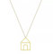 RQWEIN Gioielli con Ciondolo Collana Collana Little House Ciondolo casa stilizzata casa Romantica Regalo di Compleanno di Natale