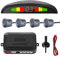 MOCNT Car Reverse Parking Sensors Car Rear Reverse Parking Radar System Car Parking Sensor Kit 4 Rear Sensor Auto Sound Alarm Alert Reverse Backup Radar Display Grey