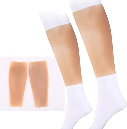 Faux Mollet en Silicone, Manchon en Silicone Réaliste pour Jambe de Mollet, Rehausseur de Jambe en Silicone pour Coussinet de Jambe en Forme de O Et Coussinet de Mollet en Spirale, Orthèse(1PC),Small