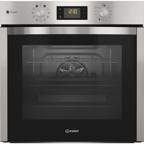 Four électrique encastré Indesit: couleur inox, autonettoyant - IFWS 5844 JH IX