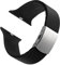 Archer Watch Straps - Cinturini Su Misura in Silicone per Apple Watch (Nero, Chiusura Argento, 40/41/42mm)