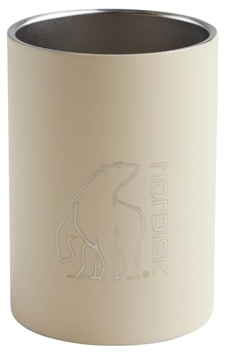 Nordisk 122072 Outdoor Camping Tasse, Wärme- und Kältehaltung, Stahl, doppelwandiger Becher, 300 ml, doppelwandiger Stahlbecher, Sandschale