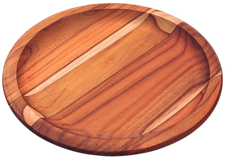 Tramontina Tabla Plato Bajoplato de Madera Teca Certificada para Servicio y Presentación Provence 26 cm