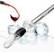 AllEco® Varilla enfriadora de vino con vertedor y decantador - 3 en 1 enfriador de vino varilla de acero inoxidable, accesorios para vino, enfriador de botellas, enfriador de champán, regalo para