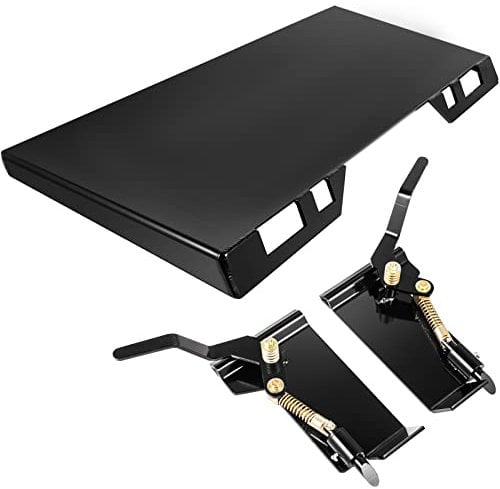 VEVOR Quick Attach Plate Piastra Attacco per Minipala, Black, 116.7cm×44.8cm×6.5cm