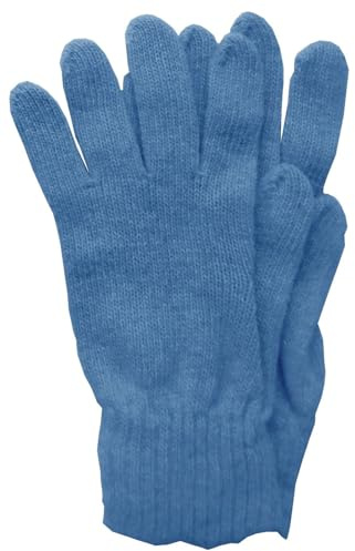 Mississhop 381 Strickmütze Kaschmir Beanie Mütze Slouch/XXL Schal/Handschuh Blau Einheitsgroesse Handschuhe