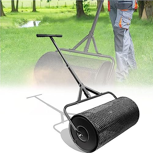 Épandeur de Compost de 24 Pouces, épandeur de Compost d'engrais | Durable et léger | Épandeurs à Rouleaux de Mousse de Tourbe, noir-séparé32x60cm
