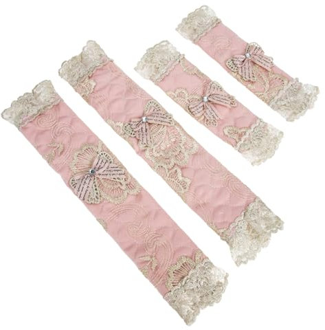 jojofuny Fridge Door Handle Covers Elegance Lace Kitchen Handles Covers Sturdy for Long Use Anti-Slip Protects from Stains Child Safe