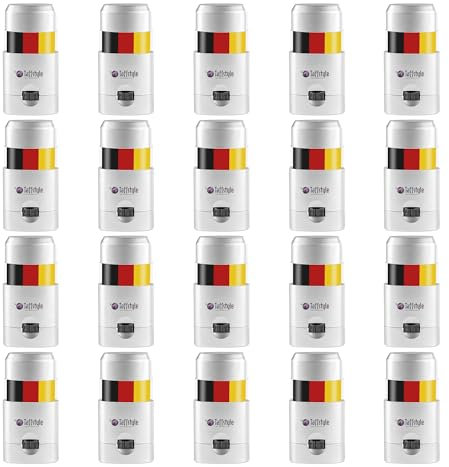 Taffstyle Schminkstift Schminke Deutsche Fahne Deutschlandfahne EM WM Fanartikel Land Flagge Frauen Männer Kinder Basketball Handball Fussball Eishockey Mitgebsel Deutschland 20 Stück