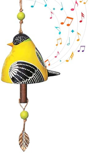 MISNODE Keramik-Windspiel, Gedenk-Windspiel mit Beruhigenden Melodischen Tönen, Heimdekoration, Hängende Windspiele, Vogelgesang-Glocken-Windspiele, Hängende Rustikale (3)