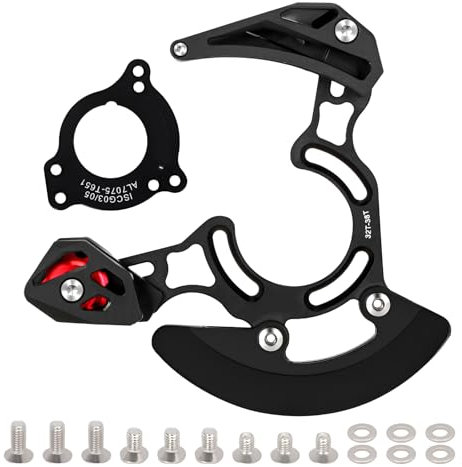 JOJOCY Guide de chaîne de vélo 32-38T VTT Protecteur de chaîne de vélo en alliage d'aluminium haute résistance pour la plupart des VTT vélos de route