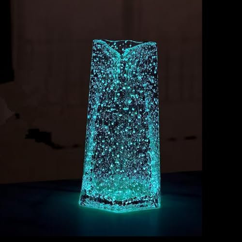 Radefasun Vases triangulaires lumineux faits à la main en verre - Ornements de bureau - Station de propagation - Support pour plantes - Pour décoration de maison et de mariage (L, triangle)