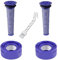 Paquete de 4 filtros de repuesto para aspiradora Dyson V8 Absolute, V8 Animal, V7 Absolute, V7 Motorhead, V7 Animal | 2 filtros de poste HEPA, 2 prefiltros, 1 cepillo | Sustituye a la pieza #