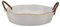 Padella per torta in ceramica da 19,8 cm, stampo rotondo vintage in gres in gres giapponese con doppio manico, piatto per quiche profondo 0,7 kg per cucina, cucina, arrosto, lasagne grigio
