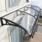 Vordach Für Haustür Mit Seitenteil Rinne Aluminium Metallgestell Vordach Haustür Balkon Regenschutz überdachung für DraußEn Terrasse,Balkon,Garten,Hauseingang