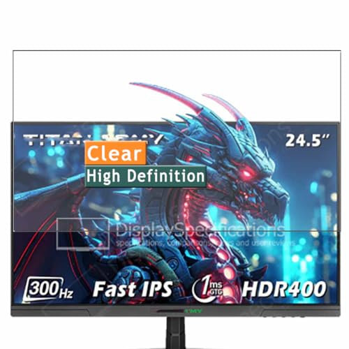 Vaxson 3 Stück Schutzfolie kompatibel mit Titan Army P2510HS 24.5 Monitor, Display folie folien Displayschutzfolie ( nicht Panzer Schutz Glas folie SchutzGlas nicht PanzerGlas )