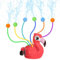 MoKo Wassersprinkler für Kinder, Flamingo Outdoor Wasserspielzeug, Schwimmbad Spielzeug mit 6 Schläuchen & 6 Bällen, Sommerspaß-Wasserspielzeug für Garten, Pool, Rosa Flamingo