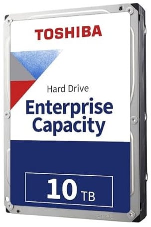 Toshiba Enterprise Capacity - Dell 10 TB Interne Festplatte 3,5 Zoll HDD SATA 7200 U/min 256 MB (Generalüberholt)