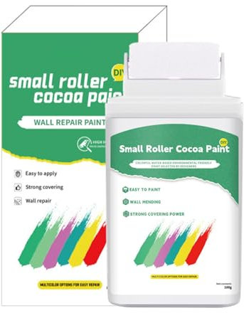 Generisch Weiße Farbe, Weiße Ausbesserungsfarbe,100 g weiße Wandreparaturfarbe - Weiße Deckenfarbe auf Wasserbasis, Wandanstrich-Set, Wandausbesserungsfarbe zum Entfernen von Flecken und Kratzern