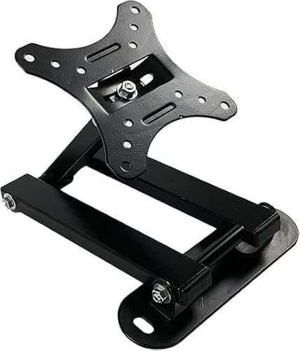 SQUADO Supporto TV da Parete Inclinabile, per Monitor LCD LED 10-32 Pollici, Staffa Montaggio a Muro, Nero