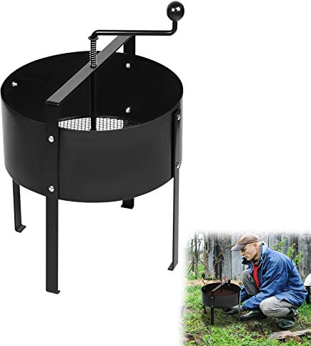 Rotary Soil Sifter - 40 x 56 cm - Garden Strainer - Fine Compost Filter - Ideal for Soil & Stone Separation - Essential Gardening Tool
