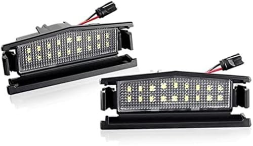Vuzmode 2PCS LIGHT License Plate Lights 6000K, for Mazda, 2 2016 MX5 Miata 2016up White LIGHT Car Rear License Plate Light Number Plate Lamp Car number plate light