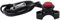 NUOSDEX Motorradschalter Motor-Kill-Starter-Schalter EIN AUS-Taste Motor-Stopp-Start-Beenden-Momentandruckknopfschalter Motorrad-Zündungsstart-Motorradschalter(Black)