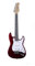 EKO GUITARS – Chitarra Elettrica ST‑100 3/4, Corpo Pioppo, Manico Acero, Tastiera Laurel 21 Tasti, 3 Pickup Single‑Coil, Ponte Tremolo, Scala 580 mm, Colore Chrome Red