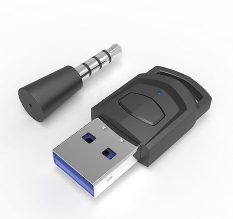 GOZAR Bluetooth Audio Transmitter PC Bluetooth Adapter Wireless Headphone Receiver Compatible with PS5/PS4/PC