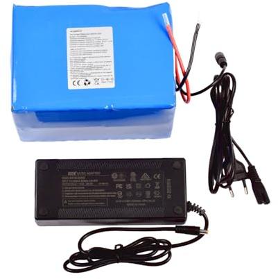 AFTERTECH Pack batterie batterie 24 V 50 000 mAh 50 Ah rechargeable au lithium 185 x 125 x 120 mm 25,6 V G4E3