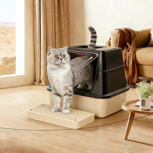 Rampe pour chat - Avec fonction filtrante - Pour petits et grands chats - Robuste et facile à nettoyer - Blanc