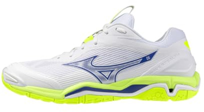 Mizuno Wave Stealth 6 Gibraltar Sea/Antarctica/Fiery Red - 10,5/45