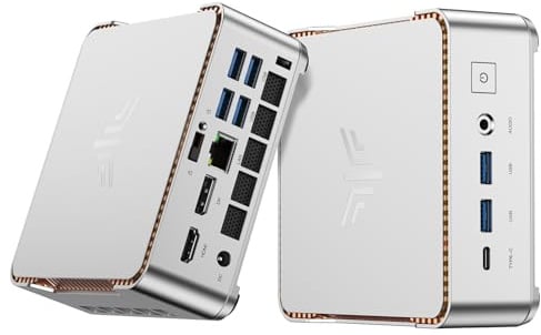 NiPoGi Pinova P2 Mini PC AMD Ryzen R2544 W-11(Defeat 3500U/i3-10110U,fino a 3,7GHz),16GB DDR4 512GB SSD Mini Computer,4K@60Hz Triple Display con Radeon Vega 8 Grafik, per Ufficio/Casa/Affari