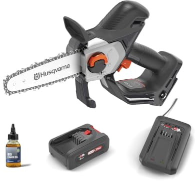 Husqvarna Aspire P8X Akku-Astsäge– Bürstenloser Motor, leichtes Design, emissionsfrei, einfacher Start für den Einsatz im Haus- und Gartenbereich inkl. Akku und Ladegerät