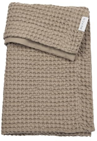 MEYCO Babydecke 75x100cm Waffle Baumwolle Kuscheldecke Taupe | 100% Baumwolle - Oeko Tex zertifiziert - TOG 1.0 - vielseitig einsetzbar - kuschelig & atmungsaktiv - waschbar