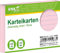 RNKVERLAG 115083 - Karteikarten liniert 5 mm, rosa, DIN A8, 1 Packung à 100 Karten