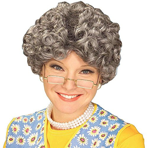 Burnett Mama Old Lady Adult Grey Costume Wig