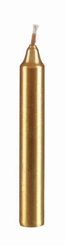 Baumkerzen Gold 10 x 1,2 cm (20 Stück)