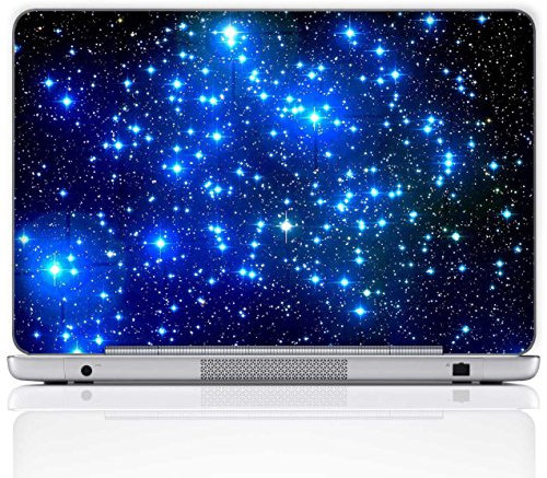 Meffort Inc 15 15.6 inch Laptop Skin Sticker Cover Art Decal Fits 13.3 14 15 16 Notebook PC (Free 2 Wrist Pad) - Galaxy Stars